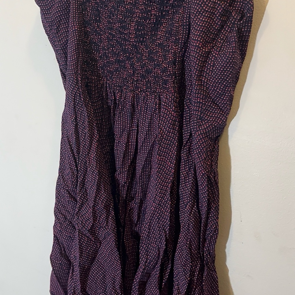 GAP Navy and Pink Patterned Dress